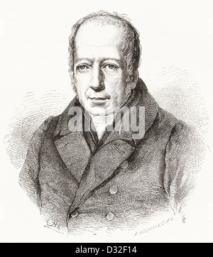 Friedrich Wilhelm Christian Karl Ferdinand von Humboldt, 1767 - 1835. Filosofo prussiano,e fondatore dell'Università di Berlino. Foto Stock