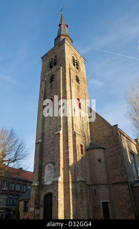 Chiesa di Sant'Anna (Sint-Annakerk, circa 1621). Il centro storico di Bruges (Patrimonio Mondiale dell'UNESCO), Fiandre Occidentali, Belgio Foto Stock