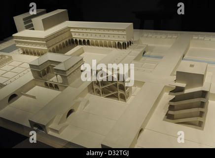 La città ideale di Leonardo Da Vinci (1452-1519). Modello. Museo Nazionale della Scienza e della Tecnologia Leonardo Da Vinci. Milano. Foto Stock