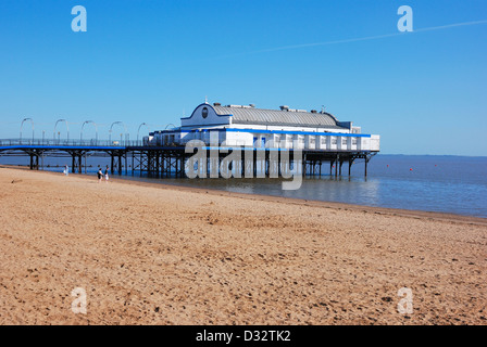 Cleethorpes Beach e pier lincolnsire England Regno Unito Foto Stock