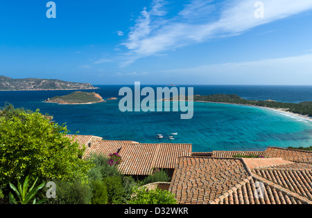 L'Italia, Sardegna, Cala Brandinghi visto da Capo Coda Cavallo Foto Stock