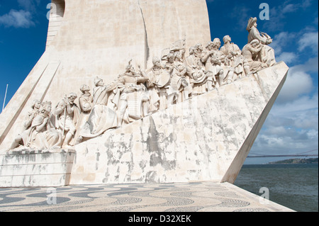 Il Monumento delle Scoperte, Lisbona, Portogallo Foto Stock