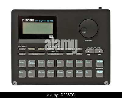 Boss Dr. Synth DS-330 Sintetizzatore portatile modulo (1992), uno dei grandi sintetizzatori degli anni novanta. Foto Stock