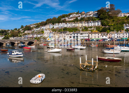 Fiume a Looe Looe in Cornovaglia. Foto Stock