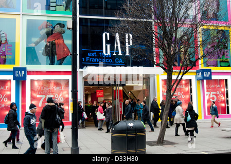 Gap store in Oxford Street, Londra Foto Stock