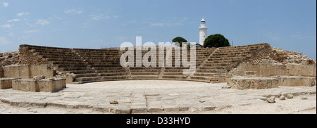 Questa immagine è stata catturata al vasto antico parco archeologico a Paphos (Kato Pafos), Cipro. Foto Stock