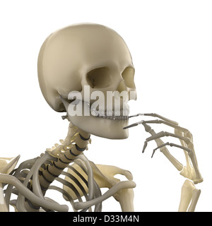 Lo scheletro di pensiero Foto Stock