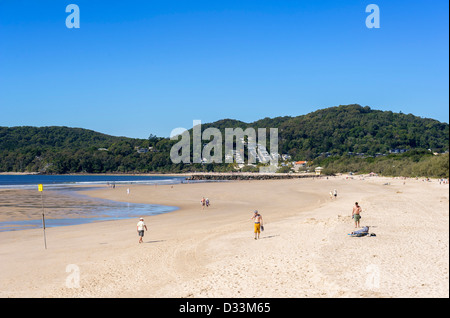 Noosa Beach sulla Costa del Sole nel Queensland, Australia Foto Stock