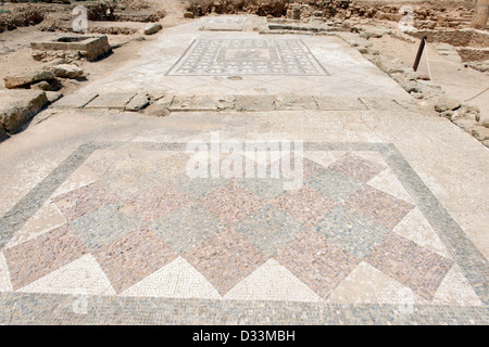 Questa immagine è stata catturata al vasto antico parco archeologico a Paphos (Kato Pafos), Cipro. Foto Stock