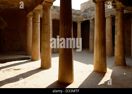 Tombe dei Re Paphos Cipro. Foto Stock