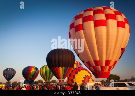In mongolfiera ad aria calda a Prosser Ballon Rally in Prosser, Washington Foto Stock