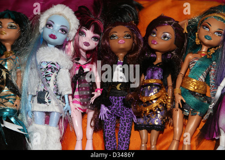 Collezione di Monster High Dolls Foto Stock