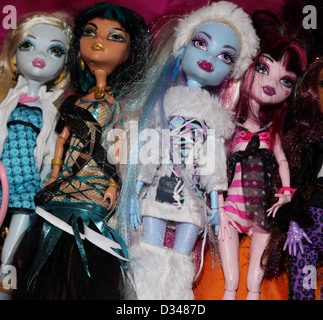 Collezione di Monster High Dolls Foto Stock