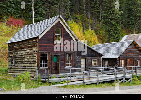 Barkerville città, regione Cariboo, British Columbia, Canada Foto Stock