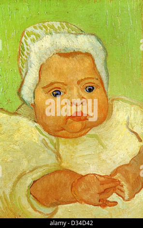 Vincent van Gogh, il bambino Marcelle Roulin. 1888. Post-Impressionism. Olio su tela. Van Gogh Museum di Amsterdam, Paesi Bassi. Foto Stock