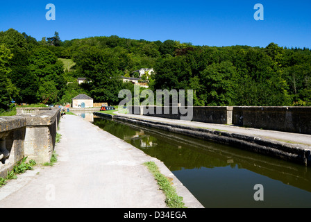 Kennet and Avon Canal, Dundas acquedotto, bagno, Somerset, Inghilterra. Foto Stock