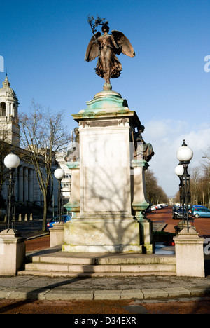 South African War Memorial, cathays park, Cardiff, Galles del Sud Foto Stock