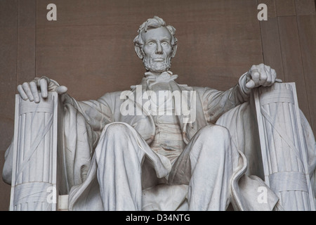 Il Lincoln Memorial sul National Mall di Washington DC Foto Stock