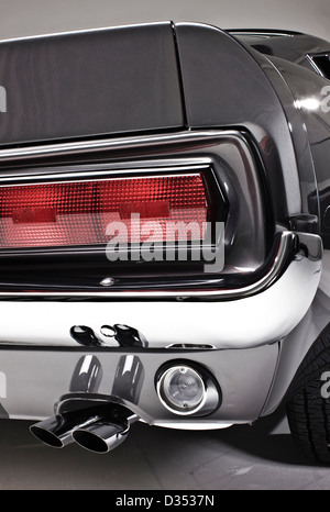 Luce di coda e di scarico sul Shelby Mustang GT 350 Foto Stock