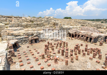 Rovine della città antica Kourion in Cipro Foto Stock