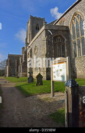 Chiesa di Santa Maria Vergine, Worstead, Norfolk, Regno Unito Foto Stock