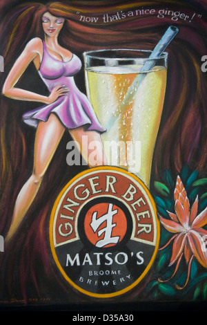 Matso's Brewery Broome offre un mix eclettico di gustose birre artigianali di BROOME, Western Australia. Foto Stock