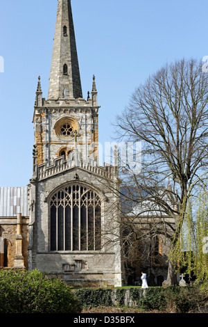 Chiesa della Santa Trinità, Stratford-upon-Avon, Inghilterra (Shakespeare's chiesa) Foto Stock