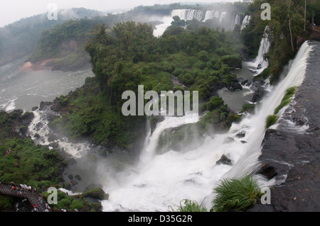Iguassu Falls, Iguacu parco nazionale. Lato Argentinan Foto Stock