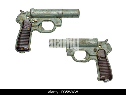 Il tedesco flare gun modello 42 Foto Stock
