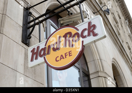 Hard Rock Cafe, Piccadilly, Londra, Regno Unito Foto Stock