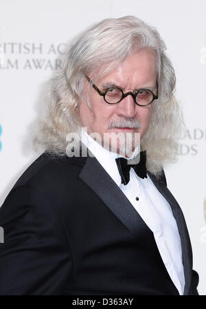 Londra, Regno Unito. Febbraio 10th, 2013. Billy Connolly pone nella sala stampa della EE British Academy Film Awards presso la Royal Opera House il 10 febbraio 2013 a Londra, Inghilterra. Credito: London Entertainment/Alamy Live News Foto Stock