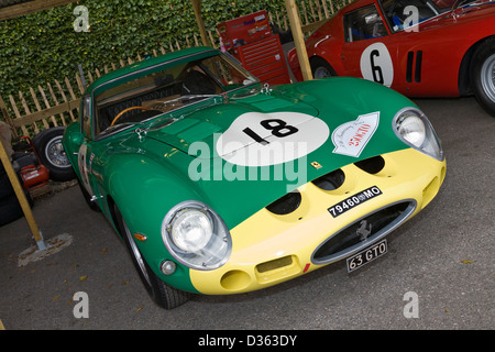 1962 Ferrari 250 GTO nel paddock al 2012 Goodwood, Sussex, Regno Unito. Foto Stock