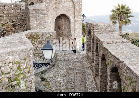 Castello di Castellar de la Frontera in Spagna Foto Stock
