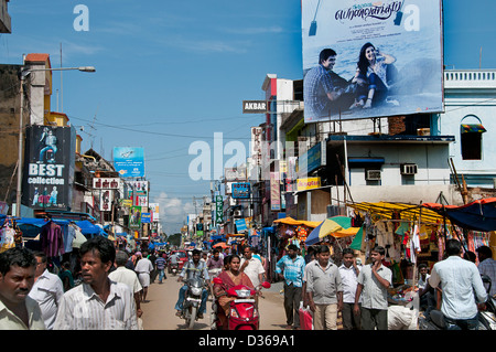 Il Mahatma Gandhi road Puducherry ( Pondicherry ) India Tamil Nadu Foto Stock