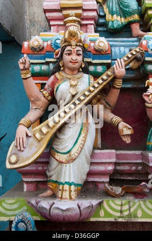 Tempio indù musica Madurai India induismo indiano del Tamil Nadu Foto Stock