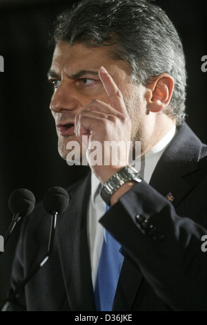 Leader ADQ Gerard Deltell prende parte nel Reseau Liberte Quebec sale riunioni Foto Stock