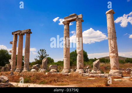 Il Tempio di Afrodite, Aphrodisias sito archeologico, Turchia Foto Stock