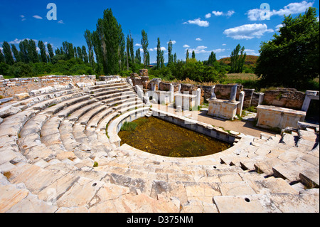 Odeon Romano teatro di Aphrodisias sito archeologico, Turchia Foto Stock