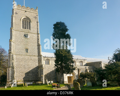 Il dodicesimo secolo la chiesa di San Michele in Framlingham, Suffolk, Regno Unito Foto Stock