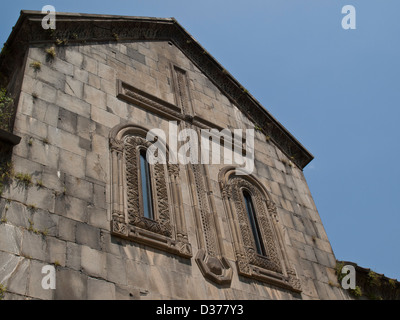 Stone carving dettaglio dal monastero di Akhtala Foto Stock