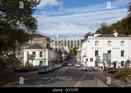 Il villaggio di Dunkeld Perthshire Scozia UK Foto Stock