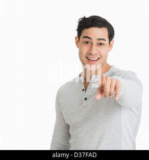 Studio Ritratto di giovane uomo Foto Stock
