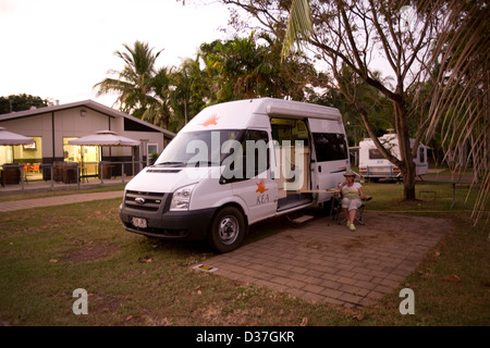 FreeSpirit Resort Darwin è di prima classe e a servizio completo Parcheggio camper appena a sud di Darwin, Territorio del Nord, l'Australia. Foto Stock