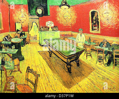 Vincent van Gogh, il Night Café. 1888. Post-Impressionism. Olio su tela. La Yale University Art Gallery di New Haven, Connecticut Foto Stock