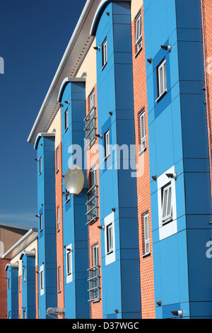 Moderno appartamento di blocchi in Preston, Lancashire, Regno Unito. Foto Stock