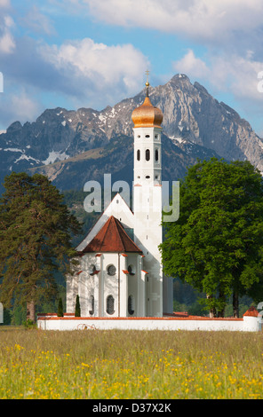 San Coloman chiesa, Schwangau, Baviera, Germania Foto Stock