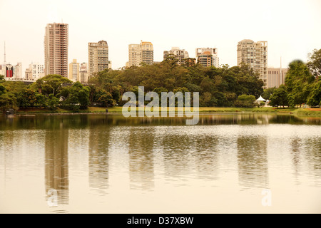 Il Parco di Ibirapuera (Parque do Ibirapuera) in Sao Paulo, Brasile, Sud America. Foto Stock