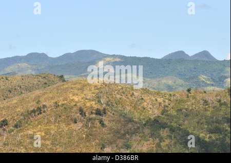 Vista sulle montagne Escambray, Trinidad, Cuba Foto Stock