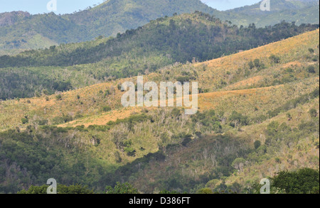 Vista sulle montagne Escambray, Trinidad, Cuba Foto Stock