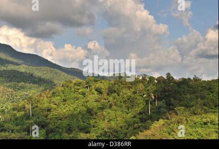 Vista sulle montagne Escambray, Trinidad, Cuba Foto Stock